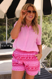 PREORDER - Jess Lea Sawyer Gauze Top in Pink