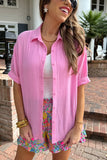 PREORDER - Jess Lea Sawyer Gauze Top in Pink