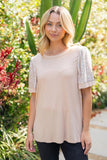 S M XL Sequin Sleeves & Side Slits Fun Top