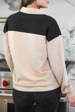 XL Only - Jess Lea Carson Color Block Quarter Zip
