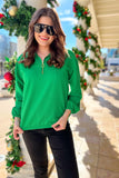 PREORDER - Levi Ribbed Quarter Zip Pullover