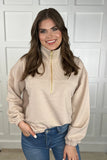 PREORDER - Levi Ribbed Quarter Zip Pullover