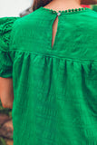 PREORDER - Jess Lea Kimber Eyelet Top, Green