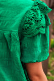 PREORDER - Jess Lea Kimber Eyelet Top, Green