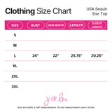 PREORDER - Jess Lea USA Sequin Star Top