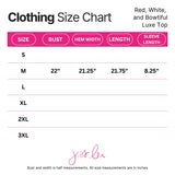 PREORDER - Jess Lea Red, White, And Bowtiful Luxe Top