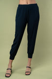 XL Woven Dressy Black Joggers