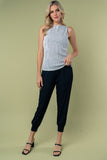 XL Woven Dressy Black Joggers