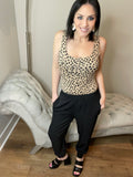 XL Woven Dressy Black Joggers