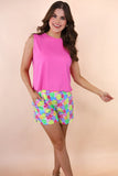 PREORDER - Jess Lea Casual Outing Shorts, Multi Floral