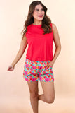 PREORDER - Jess Lea Casual Outing Shorts, Multi Tropical Floral