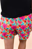 PREORDER - Jess Lea Casual Outing Shorts, Multi Tropical Floral