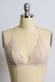 Flirty Triangle Lace Bralette Y-Back Chic