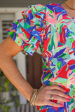 PREORDER - Jess Lea Talk Of The Tropics Ruffle Top
