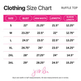 PREORDER - Jess Lea Sideline Sparkle Ruffle Top - Purple