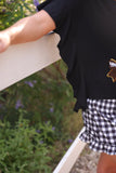 PREORDER - Jess Lea Sideline Sparkle Ruffle Top - Black
