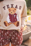 PREORDER - Jess Lea Benny The Bear Texas Pullover