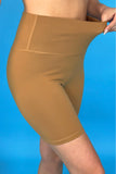 PREORDER - Jess Lea Solid Tan Biker Shorts