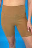 PREORDER - Jess Lea Solid Tan Biker Shorts