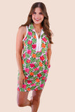 PREORDER - Jess Lea Everyday Zipper Dress, Pink Tropical