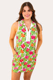PREORDER - Jess Lea Everyday Zipper Dress, Pink Tropical