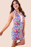PREORDER - Jess Lea Everyday Zipper Dress, Fiesta Time White