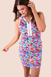 PREORDER - Jess Lea Everyday Zipper Dress, Fiesta Time White