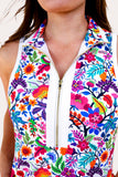 PREORDER - Jess Lea Everyday Zipper Dress, Fiesta Time White
