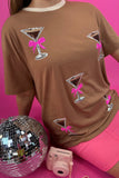 PREORDER - Jess Lea Espresso Martini Oversized Tee