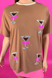 PREORDER - Jess Lea Espresso Martini Oversized Tee