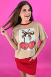PREORDER - Jess Lea Cherry Sweet Oversized Tee