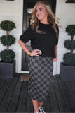 PREORDER - Jess Lea Midi Skirt, Check Back
