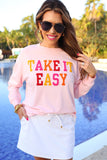 PREORDER - Jess Lea Take It Easy Patch Pullover