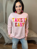 PREORDER - Jess Lea Take It Easy Patch Pullover