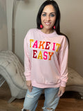 PREORDER - Jess Lea Take It Easy Patch Pullover