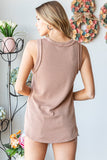 S-3X Latte Short Sleeve Ribbed - TOP ONLY