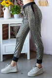 2X 3X - Black & Gold Leopard Joggers