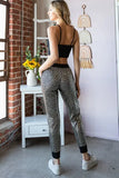 2X 3X - Black & Gold Leopard Joggers