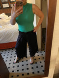 S XXL Slit Comfy Capri Pants