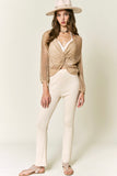 S-L Ribbed Knit High Waisted Pants