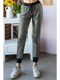 2X 3X - Black & Gold Leopard Joggers