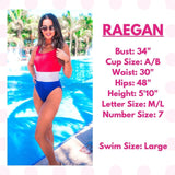 S M XXL - Jess Lea Cayman Island Wrap Swimsuit