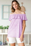 Small Lavender Ruffled Sleeve