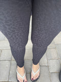 S L XXL Jess Lea Textured Leopard Leggings