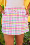 PREORDER - Jess Lea Spring Social Plaid Skort