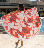 Julia Rose Oversized Round Beach Towels