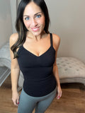 The Daisy Tank Top Get Snatched Body Shape Wear - Black & Nude