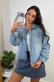 PREORDER - Jess Lea Stella Rhinestone Denim Jacket