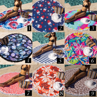 Julia Rose Oversized Round Beach Towels