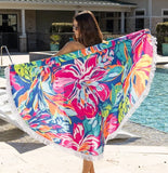 Julia Rose Oversized Round Beach Towels